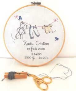 Gherghef decorativ "Welcome, baby"